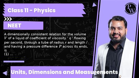 A Dimensionally Consistent Relation For The Volume V Of A Liquid Of