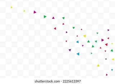 Rainbow Confetti Fun Vector Transparent Background Stock Vector ...