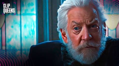 President Snow Visits Katniss Donald Sutherland Scene The Hunger