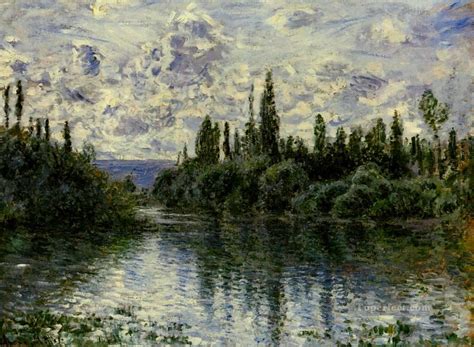 Arm of the Seine near Vetheuil Claude Monet Landscape Painting in Oil ...