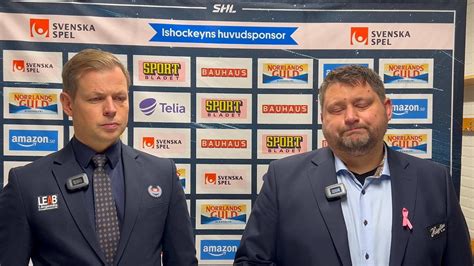 Presskonferens Efter IK Oskarshamn MoDo Hockey Oskarshamn