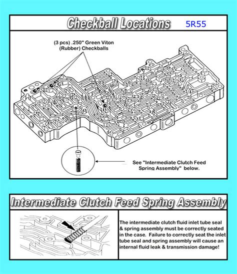 5r55s5r55w Transmission Repair Manuals Rebuild Instructions