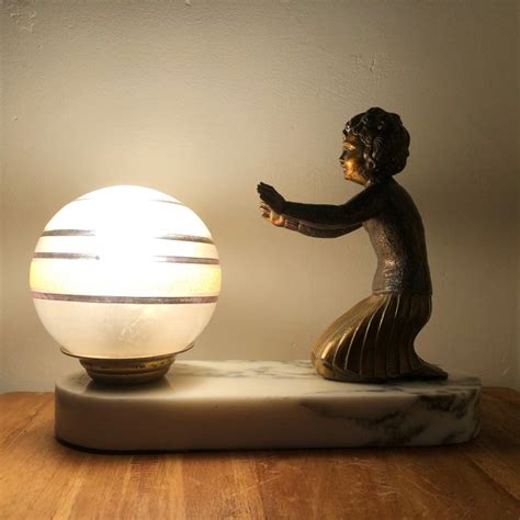 Salvade Art Deco Figurale Lamp Meisje Catawiki