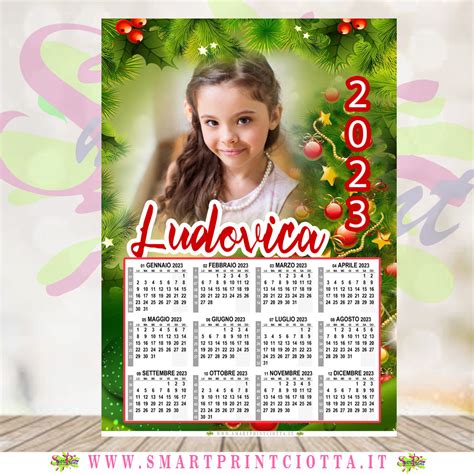 Calendario Personalizzato Con Foto Tema Natale Smart Print