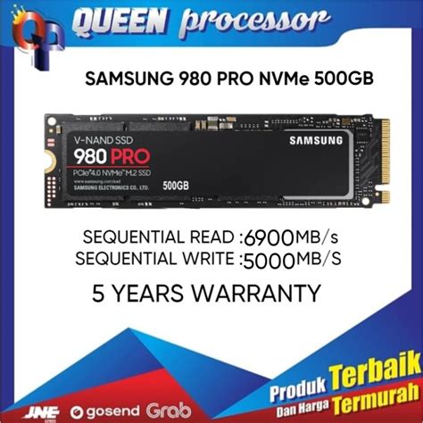 Jual SSD 500GB SAMSUNG 980 PRO M.2 NVMe | Shopee Indonesia