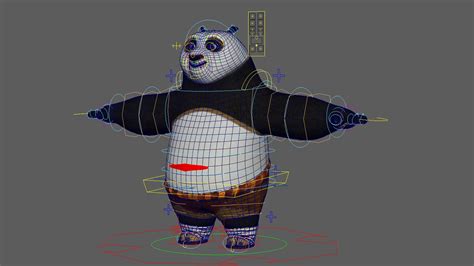 Kung Fu Panda Rigged 3D Model TurboSquid 1659326