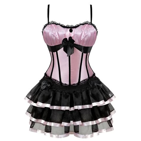 Womens Halloween Costume Corset Dress Waist Cincher Party Masquerade