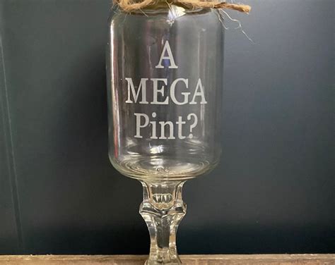 A Mega Pint Mason Jar Wine Glasses Redneck Wine Glasses Johnny Depp Etsy