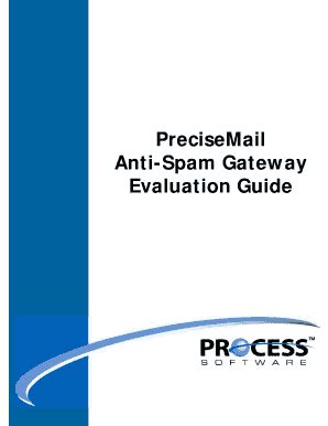 Fillable Online Precisemail Anti Spam Gateway Evaluation Guide Fax