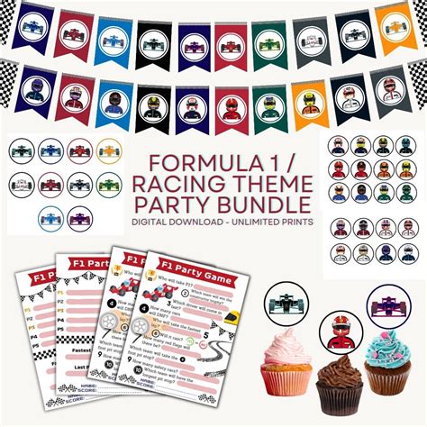 Formula 1 Party Bundle F1 Party Decor Formula 1 Decor F1 Decor Formula