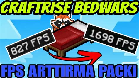 CRAFTRİSE BEDWARS FPS ARTTIRMA YouTube