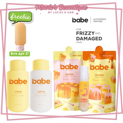 BABE FORMULA Chiffon Shampoo And Conditioner With Keratin Promotes