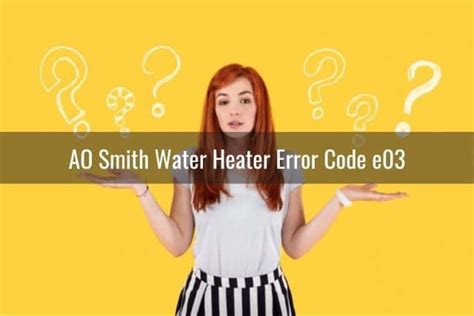 Ao Smith Water Heater Not Working Ready To Diy