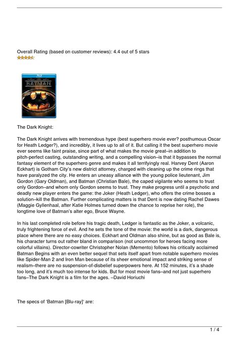 Batman [Blu-ray] Review by batmanfigure - Issuu