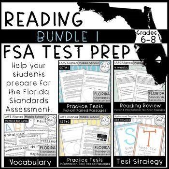 Reading Test Prep Bundle B E S T Standards Print Google Fsa