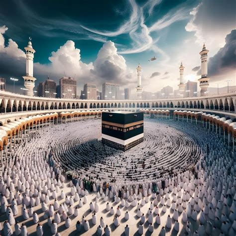 La Kaaba Sainte La Mecque En Arabie Saoudite Photo Premium