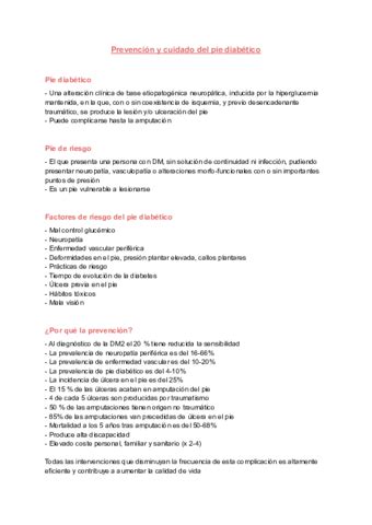 Prevencion Y Cuidado Del Pie Diabetico Pdf