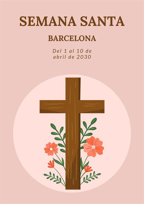 Plantillas De Semana Santa Gratis Y Personalizables Canva