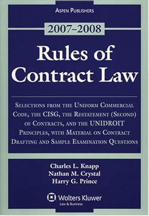 Amazon Rules Of Contract Law Statutory Supplement