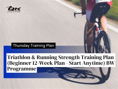 Thursday Training Plan Triathlon Running Strength Training Plan