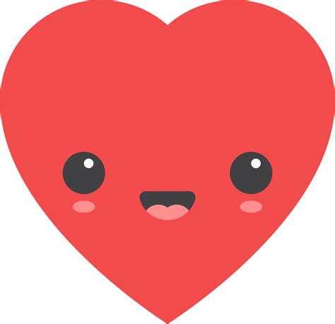 Cartoon heart shape emoji 22095675 PNG