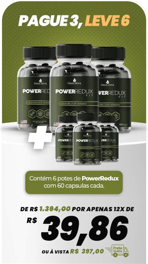 Power Redux Fit Funciona Emagrece Onde Comprar Preço