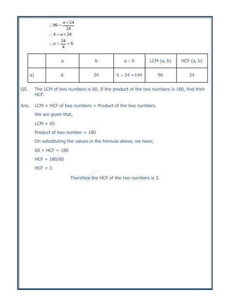 A2Zworksheets Worksheet Of Hcf And Lcm 02 LCM And HCM Maths