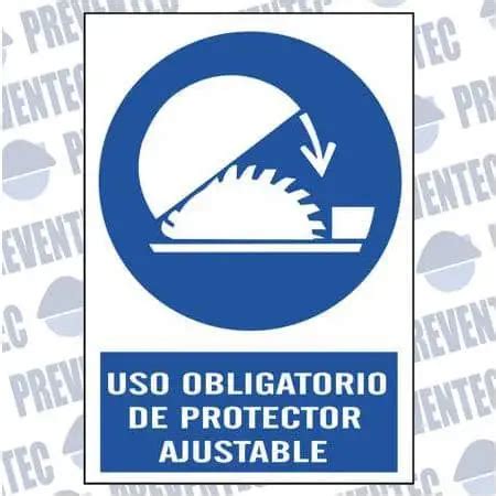 Señalización seguridad Uso obligatorio de protector ajustable Precios