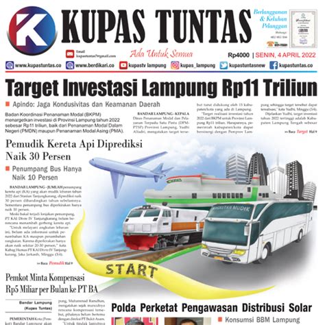 Berdikari Surat Kabar Harian Kupas Tuntas Edisi Senin April