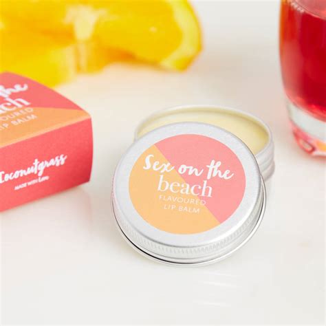 Sex On The Beach Cocktail Flavour Lip Balm By Coconutgrass