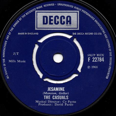 The Casuals – Jesamine (1968, Vinyl) - Discogs