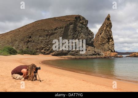 Pinnacle Rock of Bartolomé Island, Galapagos Islands, Ecuador Stock ...