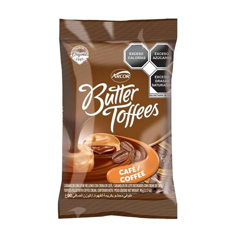 Caramelos Arcor Butter Toffees Con Leche Rellenos De Crema De Caf G