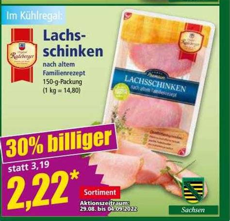 Lachsschinken Radeberger Angebot Bei NORMA 1Prospekte De