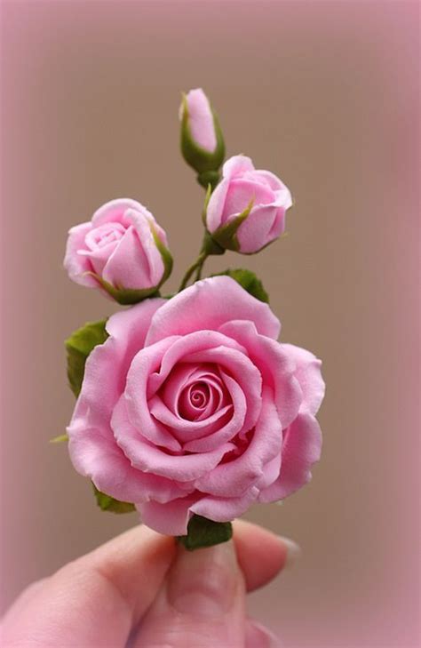 Купить Зажим с розовой розой - заколка для в... | Rose flower wallpaper ...