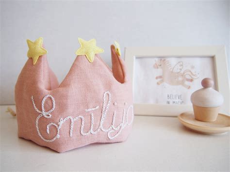 Personalized Birthday Crown for Kids. Name Crown for Girl. Pink Toddler ...