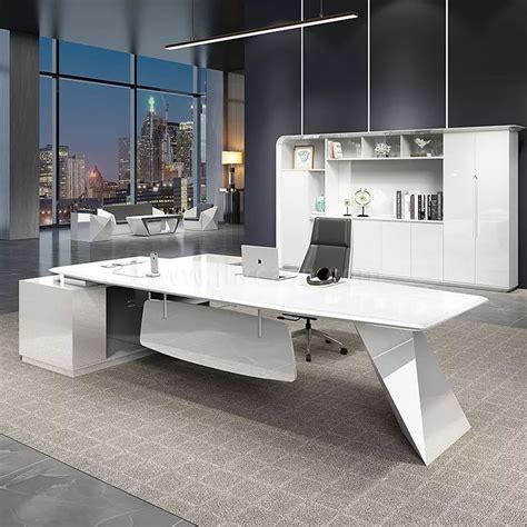 Luxury Ceo Boss Executive Large Modern Wooden Office Table Design In ...