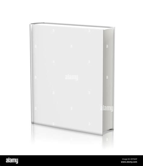 Blank White Book Hardcover Isolated On White Background Stock Photo