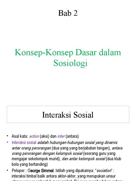 Konsep Konsep Dasar Sosiologi Pdf