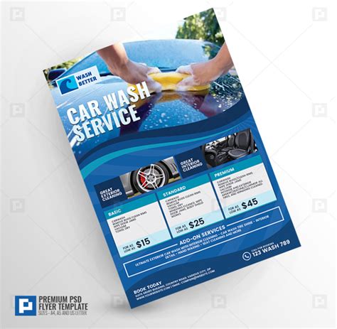 Car Wash Services Flyer Psdpixel