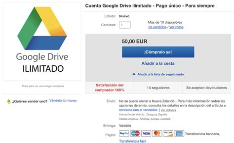 Qu Hay Detr S De Las Cuentas De Google Drive Ilimitado Que Se Venden