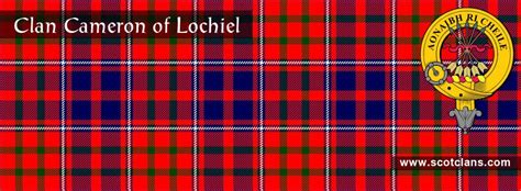 Clan Cameron Of Lochiel Tartan And Crest Scotclans