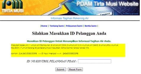 Cara Cek Tagihan Air PDAM Secara Online Lengkap Isplbwiki Net