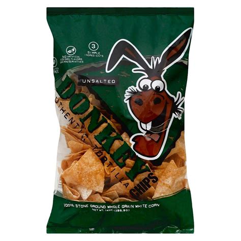 Donkey Chips Tortilla Chips Unsalted: Nutrition & Ingredients | GreenChoice