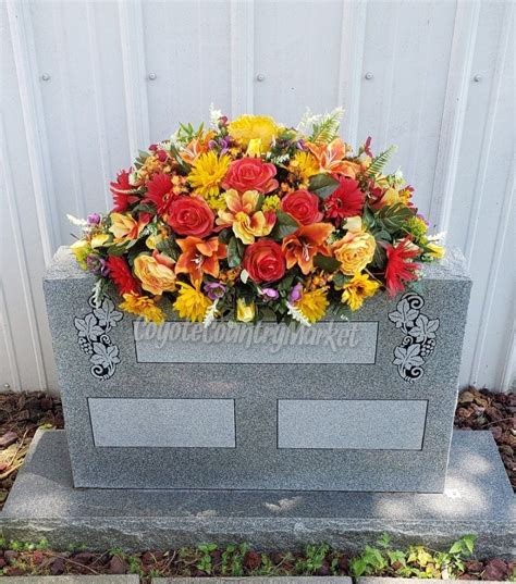 Grave Flowers Cemetery Flowers Funeral Flowers Yellow Sunflower