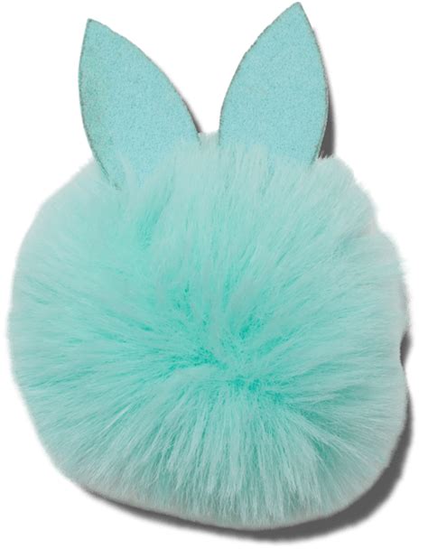 Blue Bunny Puff Ball Jibbitz™ Charms Crocs