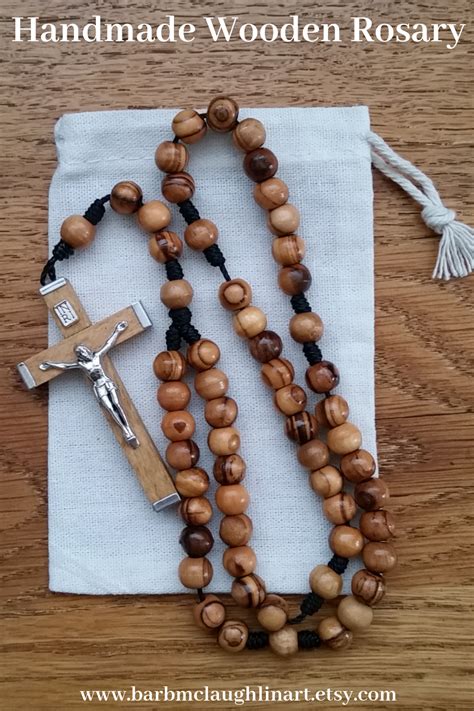 Handmade Wooden Rosary With 7mm Olive Wood Rosary Beads Beautiful