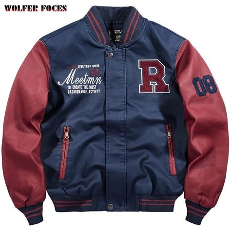 Varsity Jacket Outfit Mens Leather Baseball Jacket Jacket Outfits