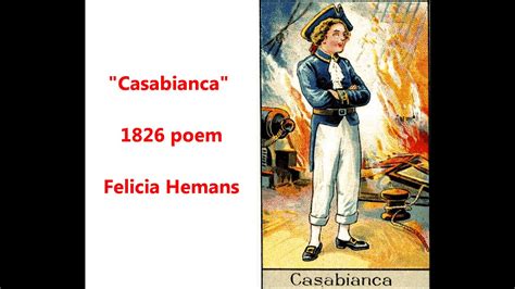 Casabianca Poem By Felicia Hemans Battle Of The Nile As Nelson