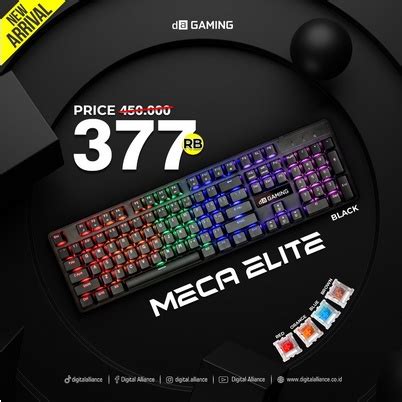 Jual Ori Digital Alliance Keyboard Gaming Meca Elite Black Full